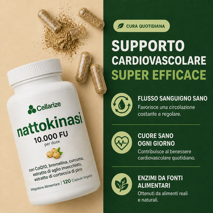 Nattokinase 10.000 FU – Formula Completa 8 in 1